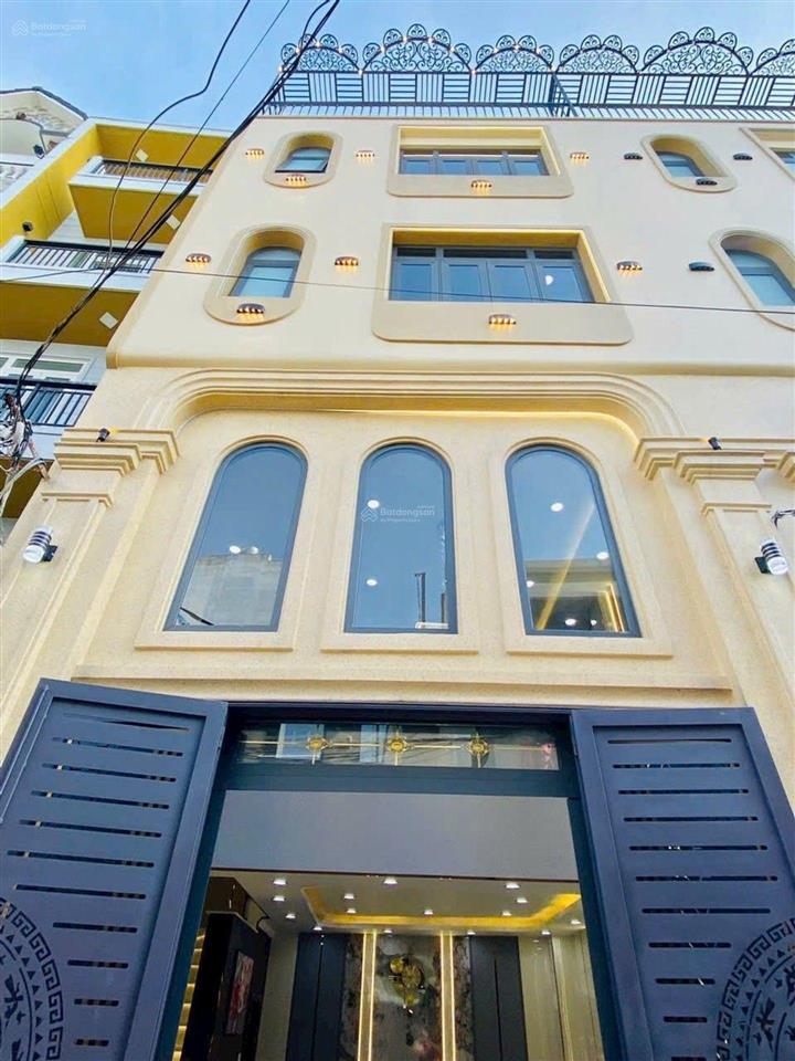 Hoa hậu gò vấp  4 tầng cực đẹp  hẻm xe hơi thông  quang trung  full nội thất  ngang 5 rộng