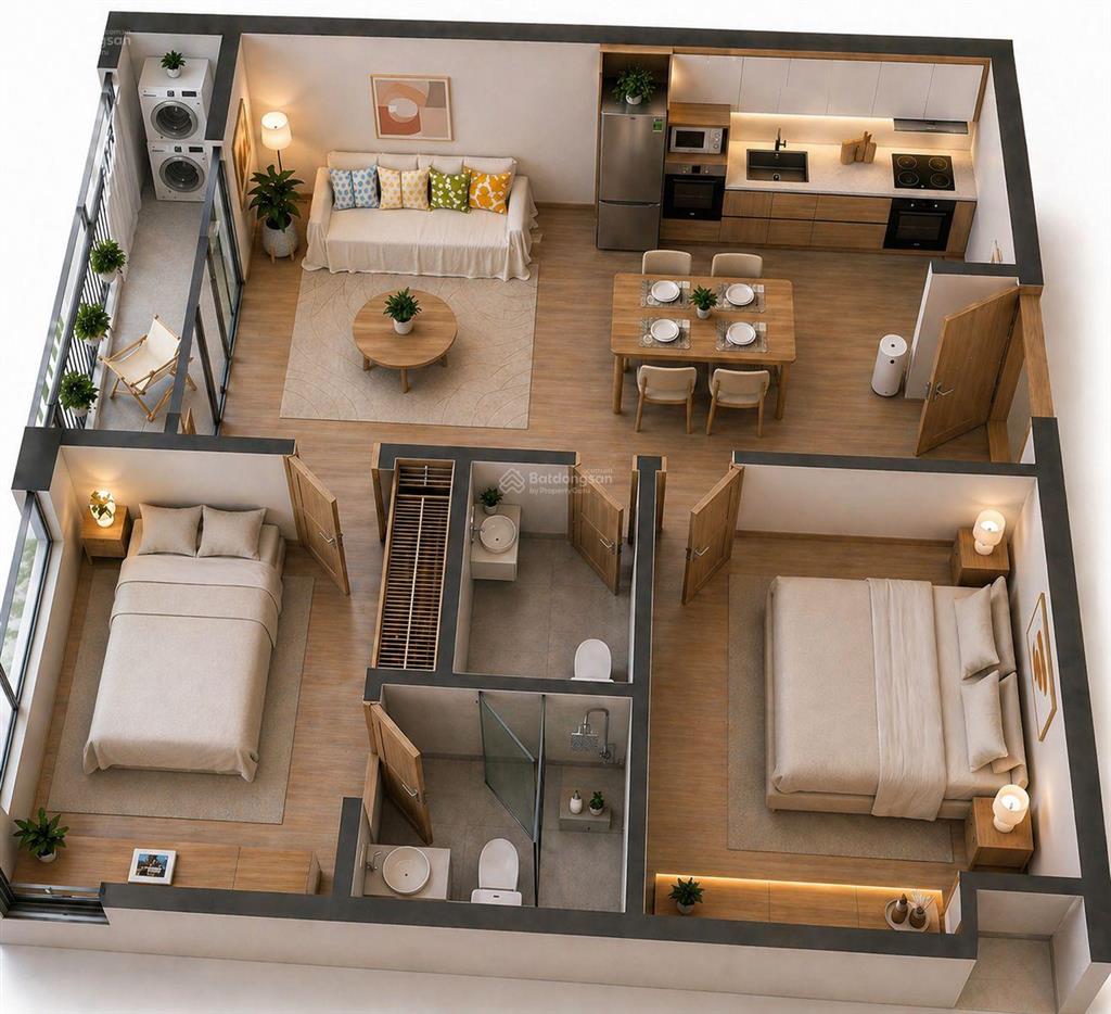 Bán căn hộ 2pn fhome đà nẵng view sông hàn, full nội thất