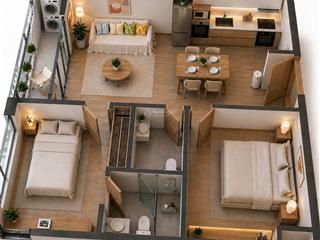 Bán căn hộ 2pn fhome đà nẵng view sông hàn, full nội thất