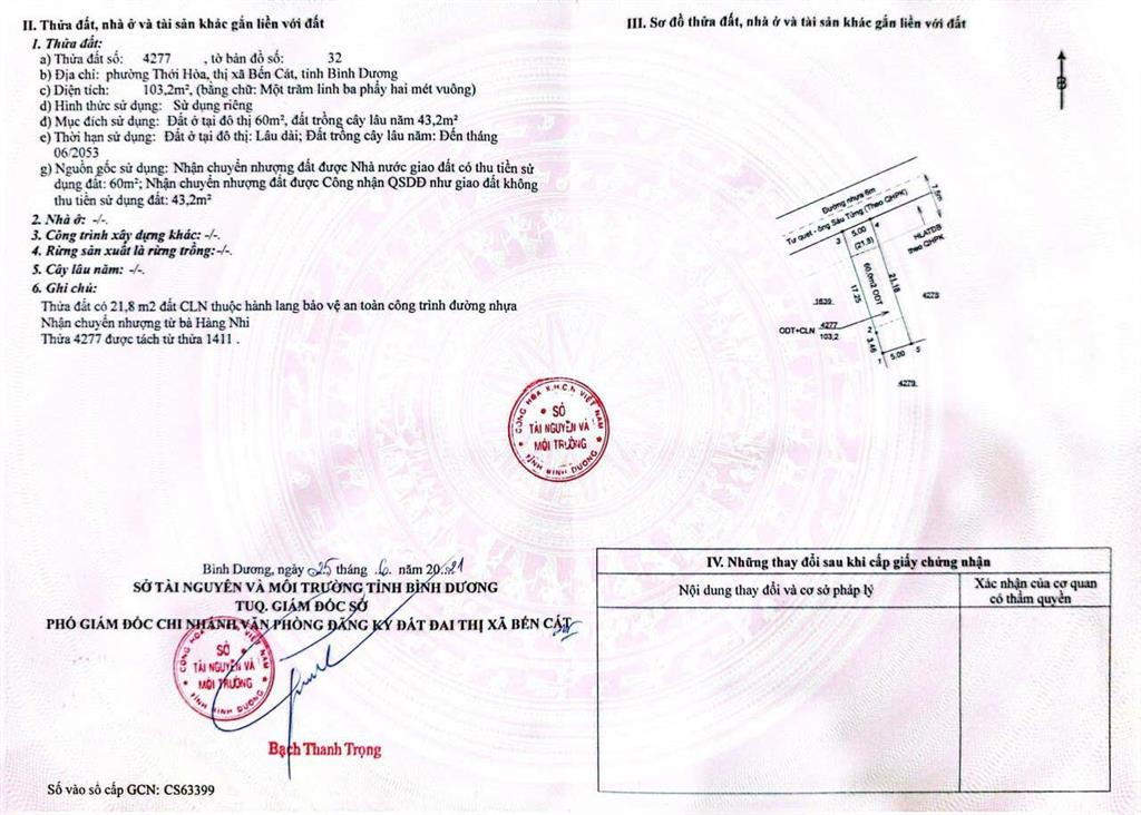 Bán đất phường thới hòa  tp hồ chí minh