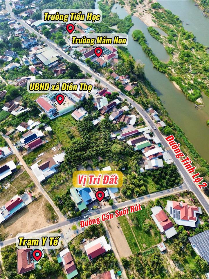Đất mặt tiền đường nối thông ql27c và tỉnh lộ 2  diên thọ, diên khánh  234,9m2 giá 1,250 tỷ