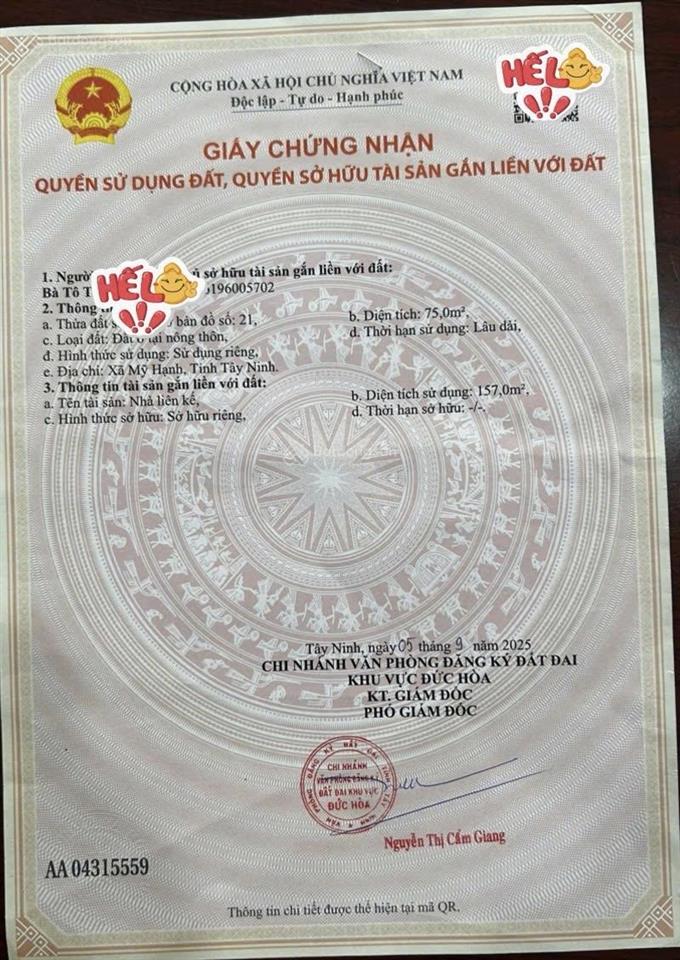 Bán nhà đô thị phúc an city 5x15 ( nhà 1 trệt 2 lầu ,sổ hồng riêng)
giá 3ty100tr