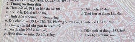 45 tỷ  mặt tiền  237239 lý thái tổ q.10  5.1x22m / cn 96.4m²  hầm 6 tầng ( thang máy )