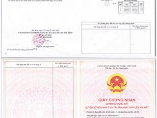 Đất thổ cư, 5x17=86m2, tân hiệp, gần vin hóc môn, sổ riêng, đường xe hơi, 1.75 tỷ