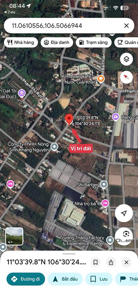 Anh trai tôi bán gấp đất 99m2 giá 890tr đường bà thiên ngay trung tâm xã nhuận đức sổ hồng riêng
