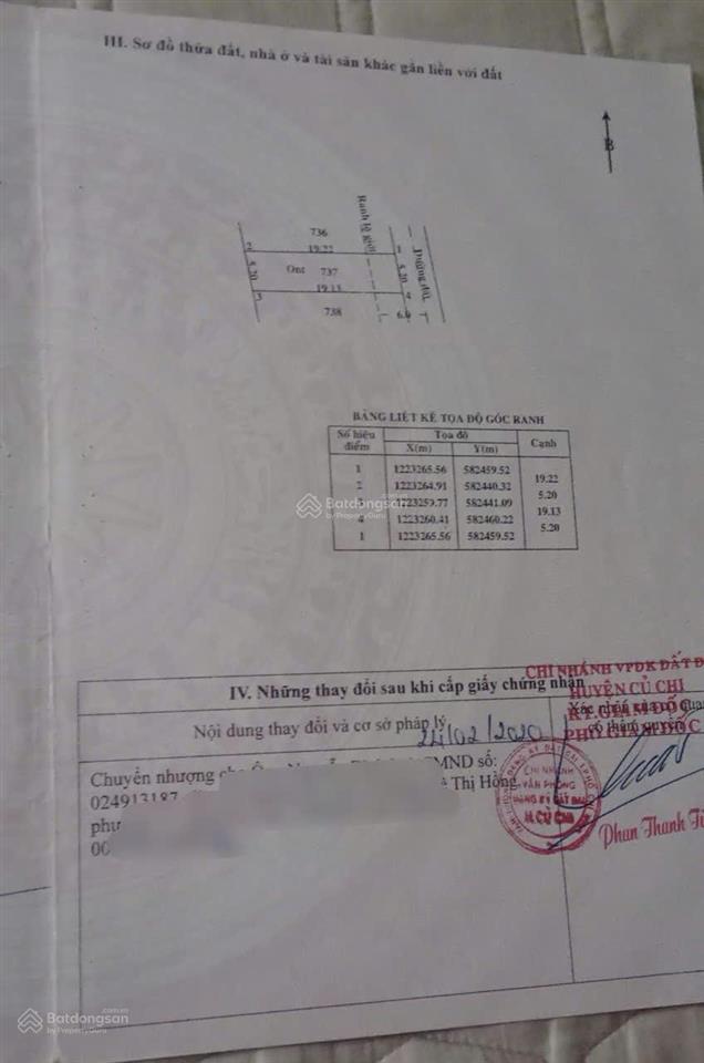 Anh trai tôi bán gấp đất 99m2 giá 890tr đường bà thiên ngay trung tâm xã nhuận đức sổ hồng riêng