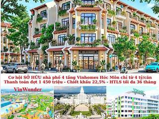 Vinhomes14 - [CHỈ 4 TỶ] – ĐÓN ĐẦU PHỒN VINH NHÀ PHỐ VINHOMES HÓC MÔN 5M X 15M (75M²) –