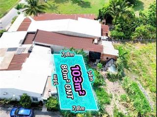 Chính chủ bán nhanh 980 triệu 103m2 đất ngay tỉnh lộ 7 xã thái mỹ, dân cư đông đúc, sổ hồng riêng