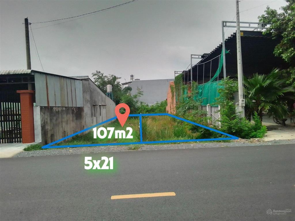 2 lô 5x21 xã tân an hội, củ chi, giá 980 triệu, cách thị trấn củ chi tầm 2km, sổ hồng riêng