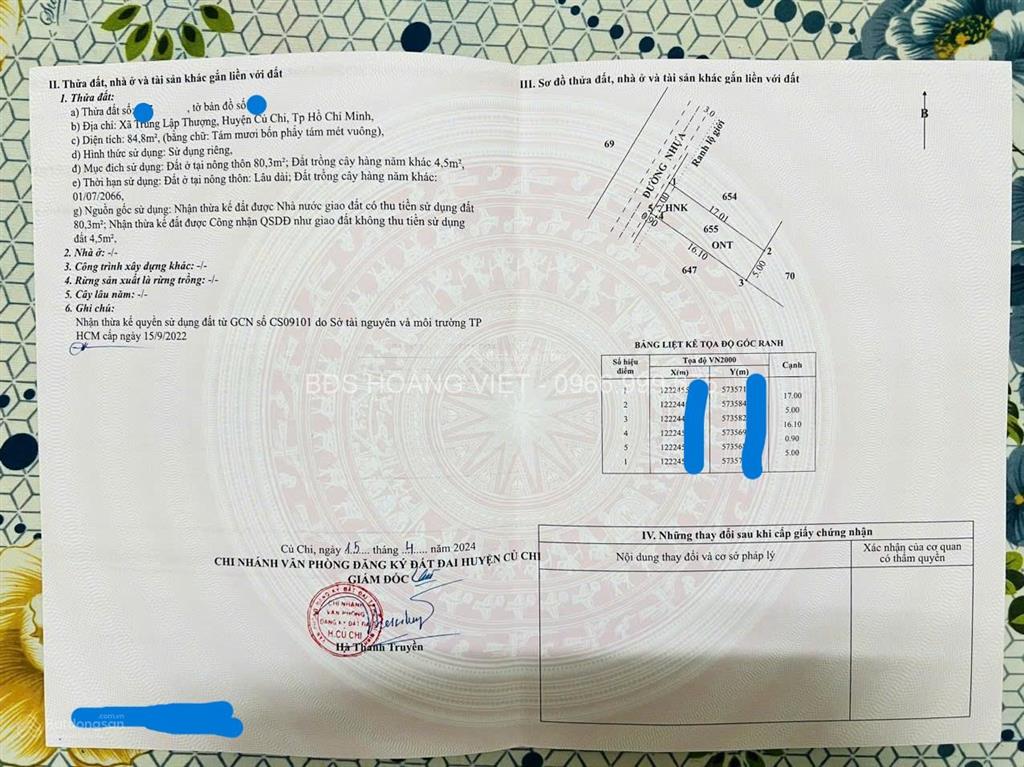 Bán đất tại tỉnh lộ 2, trung lập thượng, 900 triệu, 85 m2, giá tốt, view đẹp