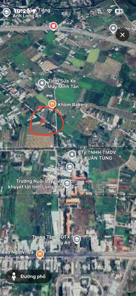 [chính chủ] cần bán lô đất 174m2 mặt tiền hẻm rộng rãi cạnh bên gdtx tỉnh long an từ dt827 đi vào
