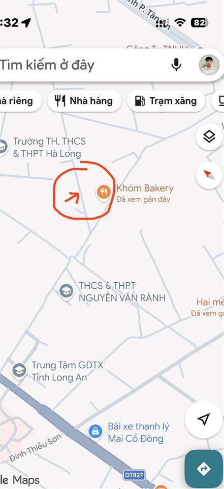 [chính chủ] cần bán lô đất 174m2 mặt tiền hẻm rộng rãi cạnh bên gdtx tỉnh long an từ dt827 đi vào