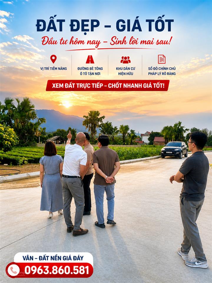 Bán nhanh lô đất 147m cạnh khoáng nóng thanh thủy  phú thọ . sổ đỏ trao tay ngay