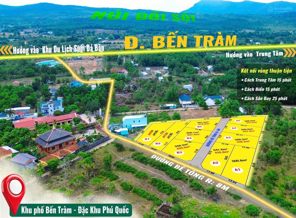Bán đất đẹp, nhiều tiện ích tại bến tràm, cửa dương, 1,55 tỷ, 500m2
