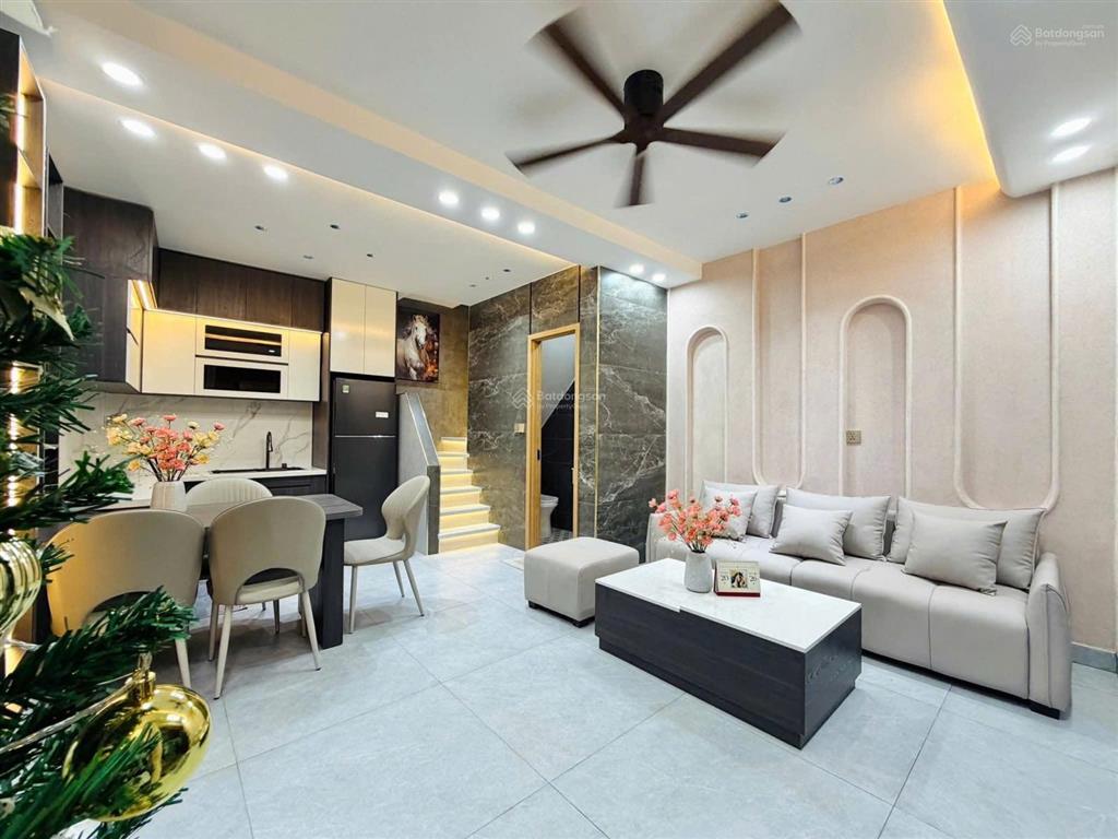 Nhà mới ngay tân hoà đông, 52m2, 4 tầng btctc, 4 pn, hẻm rộng 5m gần mặt tiền, tiện cho thuê