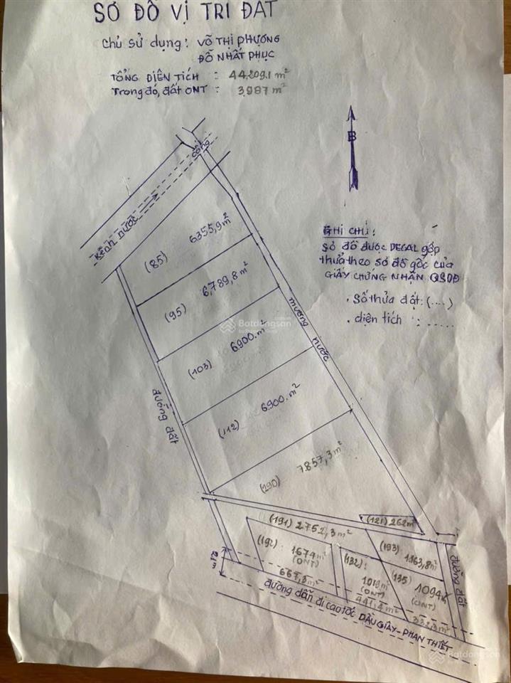 Bán trang trại, khu nghỉ dưỡng tại đường hàm kiệm  tiến thành, 75 tỷ, 44209,1 m2,