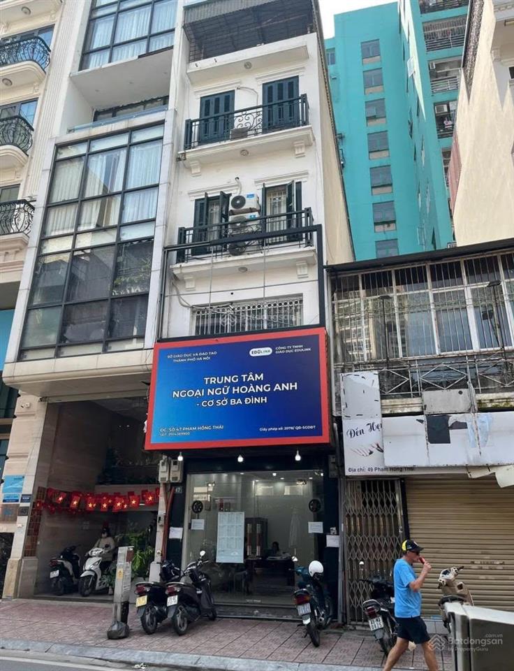 Bán nhà mặt phố phạm hồng thái  ba đình 185m² mt 7m | trung tâm ba đình | kinh doanh đỉnh cao