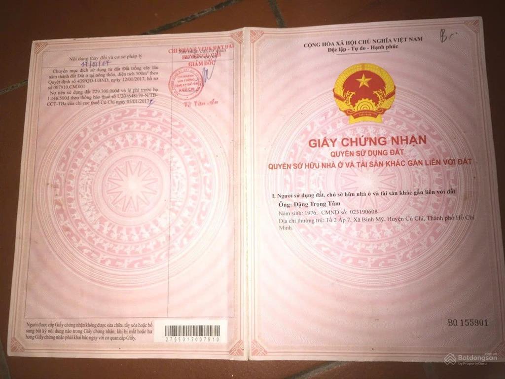 Bán đất 96,25m2, 1,2 tỷ tại chân cầu đá hàng, bình mỹ, củ chi, hcm