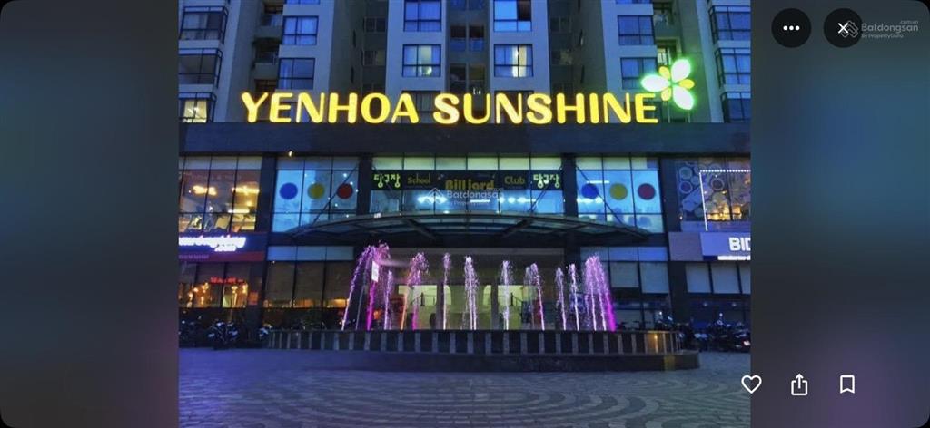 Bán căn hộ cao cấp sunshine yên hòa, 80m2, 7.3 tỷ, 2 pn, 2wc, 2 bc, sổ đỏ cc, full nội thất đẹp.