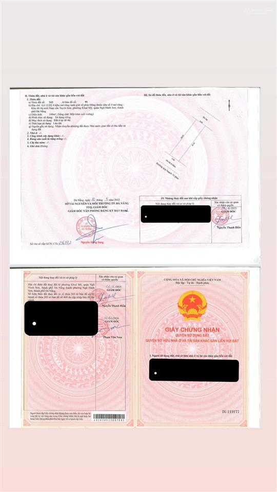 Cần bán gấp vị trí đẹp đoàn khuê  ngũ hành sơn