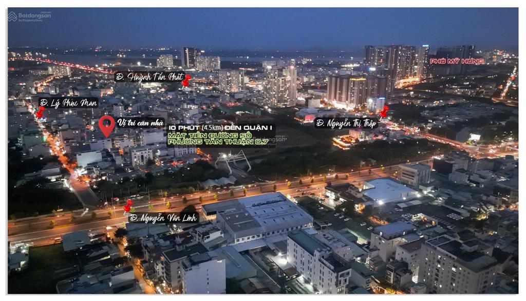 Chỉ 4,55 tỷ nhà 5 tầng ngang 3,5m mặt tiền đường số q. 7 (cũ)