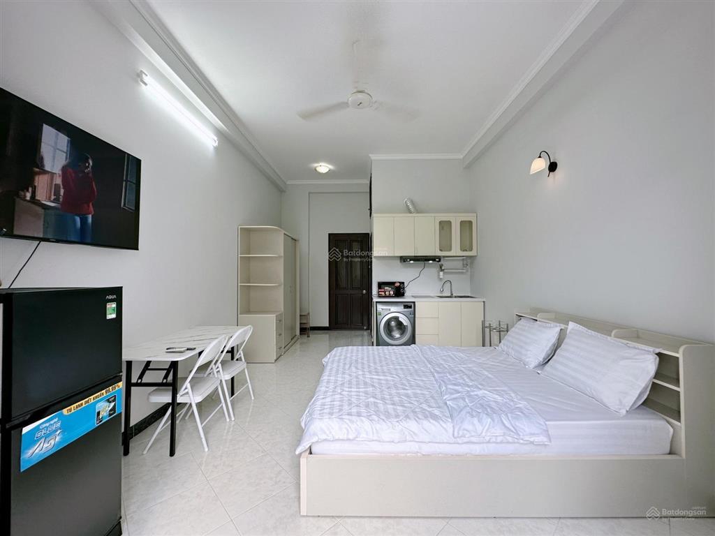 Khai trương căn hộ studio 45m2  ban công cây xanh  giặt riêng  ngay lim tower  hồ con rùa