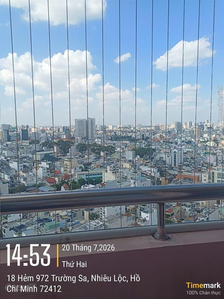 Cho thuê screc tower, 15 triệu, 95m2, 3pn, 2wc ban công hướng đông mát