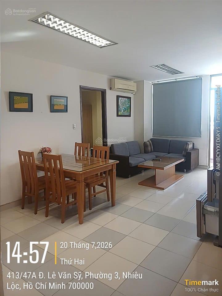 Cho thuê screc tower, 15 triệu, 95m2, 3pn, 2wc ban công hướng đông mát