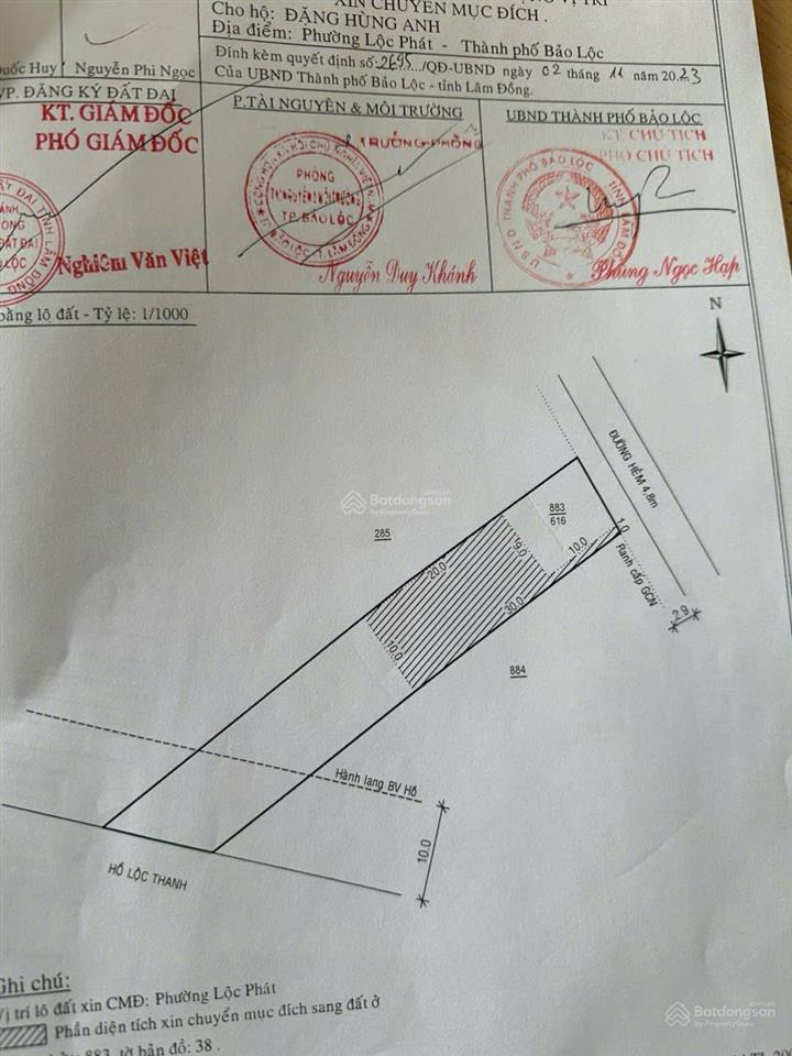 Bán đất tại phường lộc phát  bảo lộc  lâm đồng