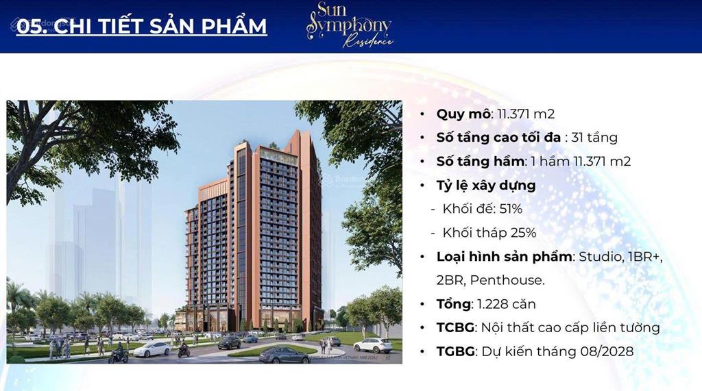 Symphony 5  view sông và pháo hoa, giá từ 2 tỷ, cơ hội hiếm sở hữu ngay