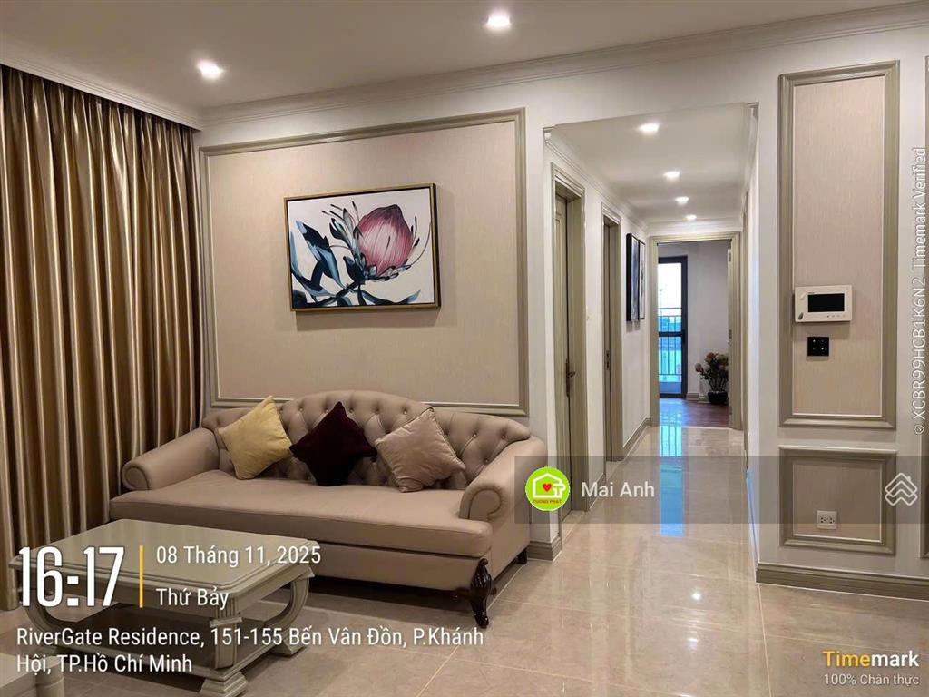 Bán nhanh căn góc rivergate 3pn 110m²  nội thất xịn  giá 11 tỷ. view sông đẹp