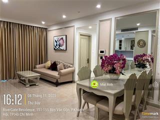 Bán nhanh căn góc rivergate 3pn 110m²  nội thất xịn  giá 11 tỷ. view sông đẹp