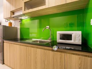 Cho thuê ch officetel rivergate nội thất văn phòng, rèm bếp máy lạnh, diện tích 27m2, giá 14triệu