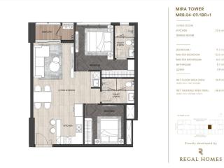 Độc quyền căn hộ 1pn+1 regal complex 3 tỷ trần cao 3,6m chuẩn duplex  siêu rộng 66,8m², 2pn, 2wc