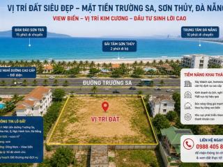 Siêu phẩm đất biển diện tích khủng. mặt tiền đường trường sa tp đà nẵng