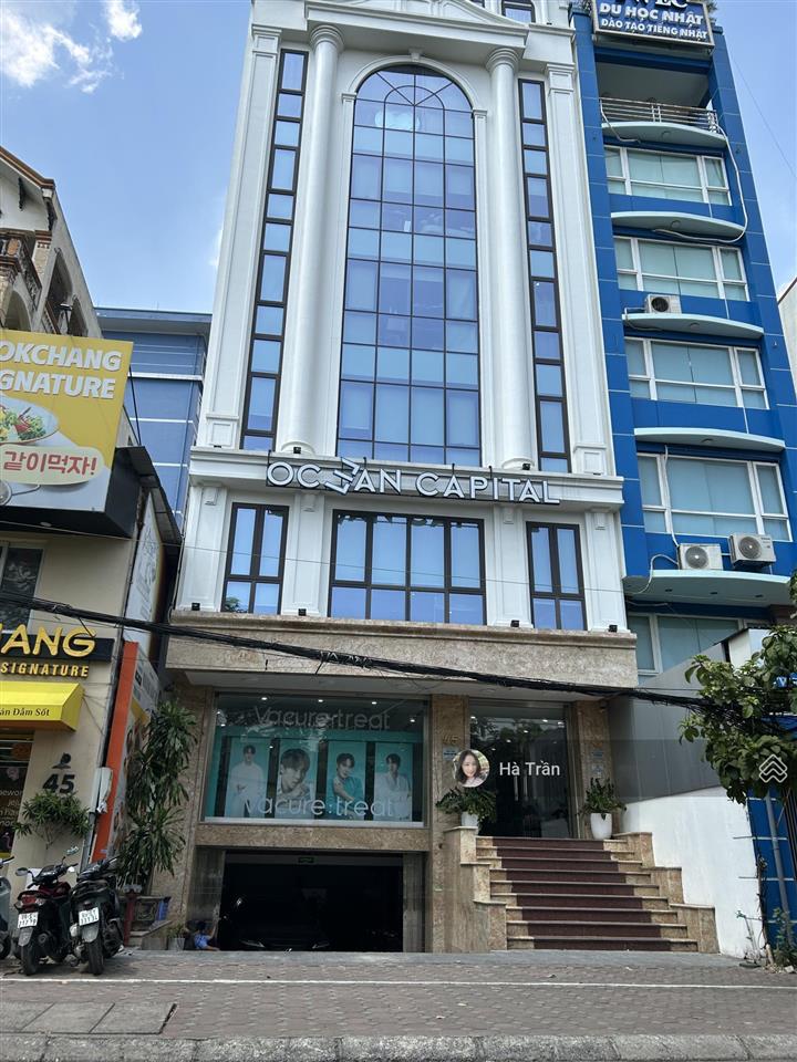 Cho thuê mặt bằng làm ngân hàng phố yên lãng 360m2 chỉ 120tr/tháng, mặt tiền 9m, thang máy, hầm xe