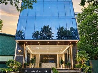 Mới toanh! tòa vp trần thái tông 190m2 cho thuê 39tr/tháng, hầm xe, thang máy, mặt tiền 8m