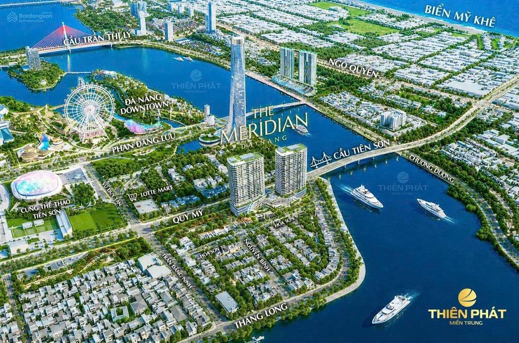 Bán căn 2pn the meridian 72,97m² view downtown, bàn giao cao cấp
