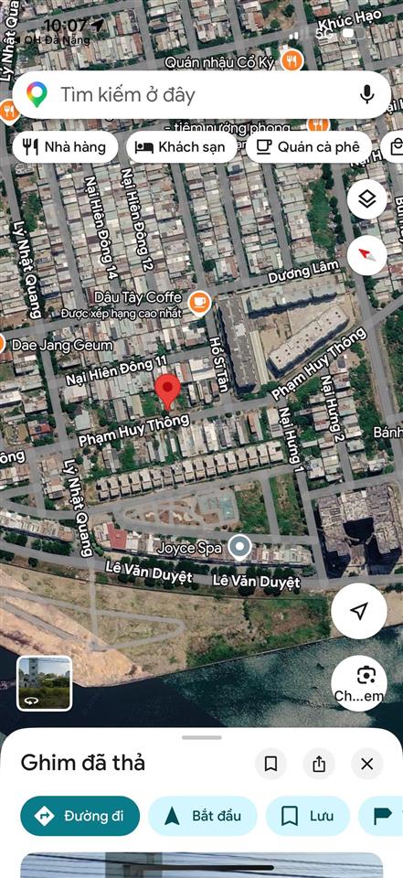 Bán cặp đất mặt tiền lớn 10m5 phạm huy thông đoạn đẹp ngay sông hàn. 312m2 giá 74 triệu/m2