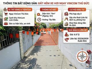 Phân khúc 6 tỷ đất đẹp cách vincom chỉ 200m phường linh chiểu  thủ đức