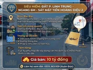 Hiếm  ngang 6m sát mặt tiền hoàng dệu 2  thích hợp kinh doanh hoặc xây biệt thự