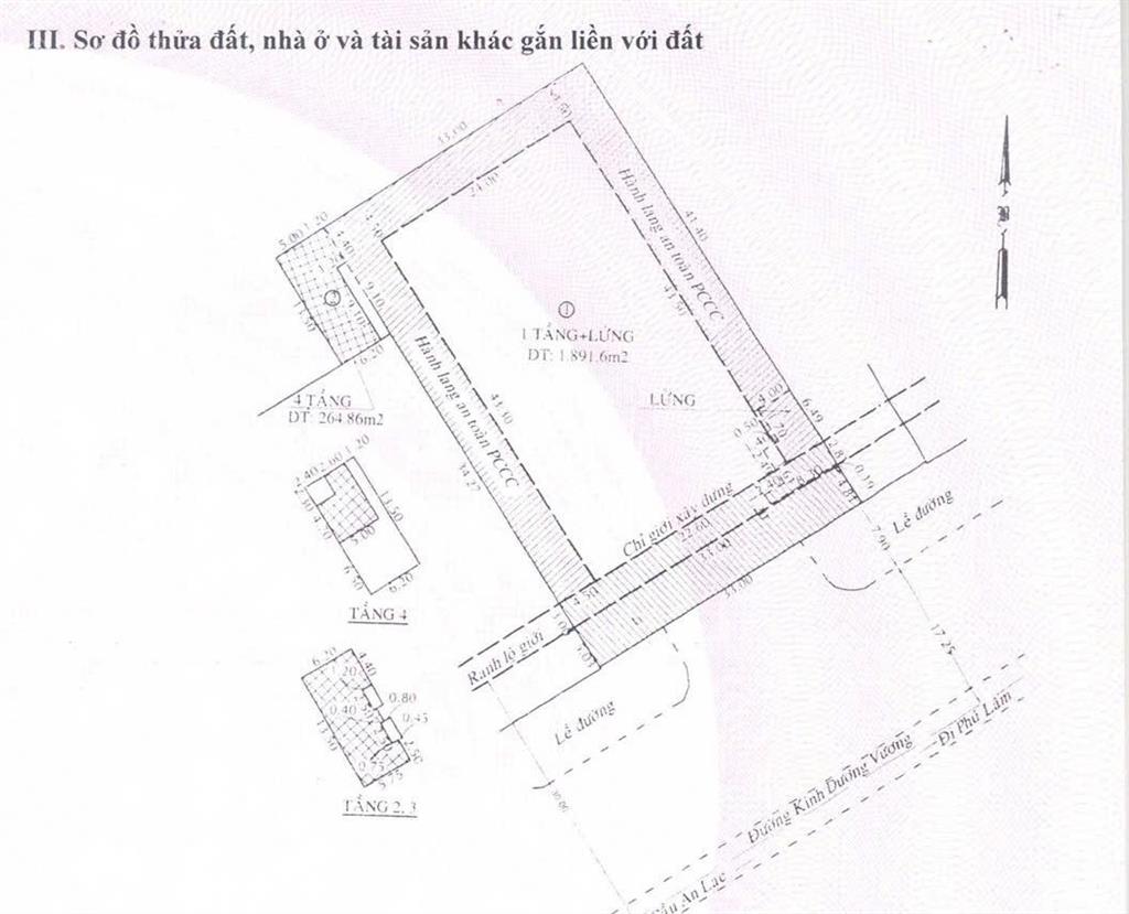 Măt tiền kinh dương vương quận bình tân ngang 33m x58m2 cn1762,6m2 giá 99tr/m2
