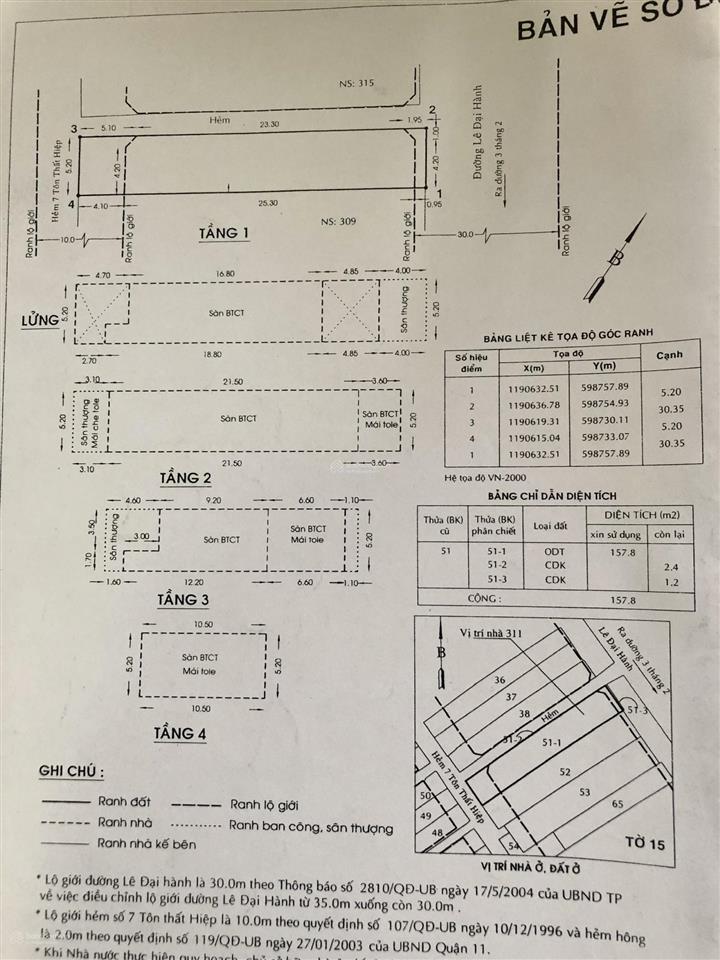 Ngang 6m600m2 313bis lê đại hành đối diện felmington tower
