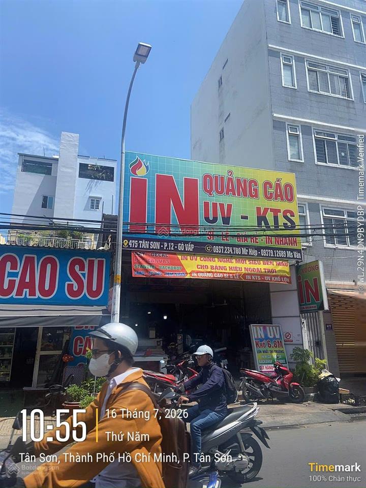 Mặt tiền kinh doanh tân sơn gò vấp  122 m²  xe tải đậu cửa  giảm sốc từ 18,5 tỷ xuống 16.8 tỷ