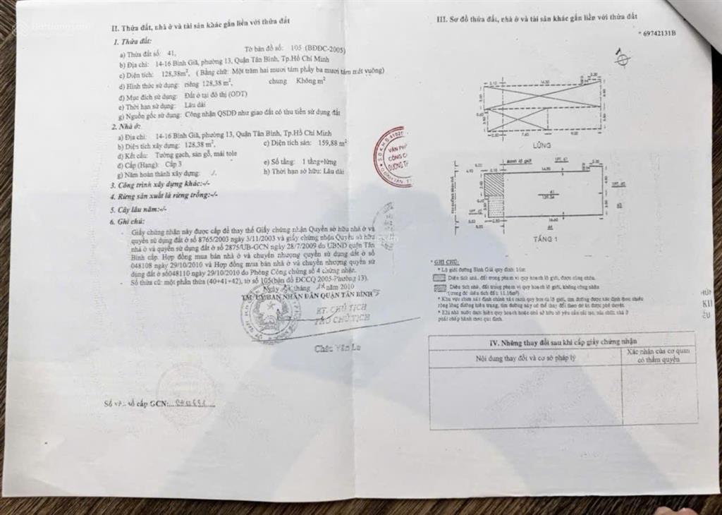 Bán tòa nhà 7 tầng mặt tiền bình giã  p13 tân bình  144m  dòng tiền khủng  39 tỷ