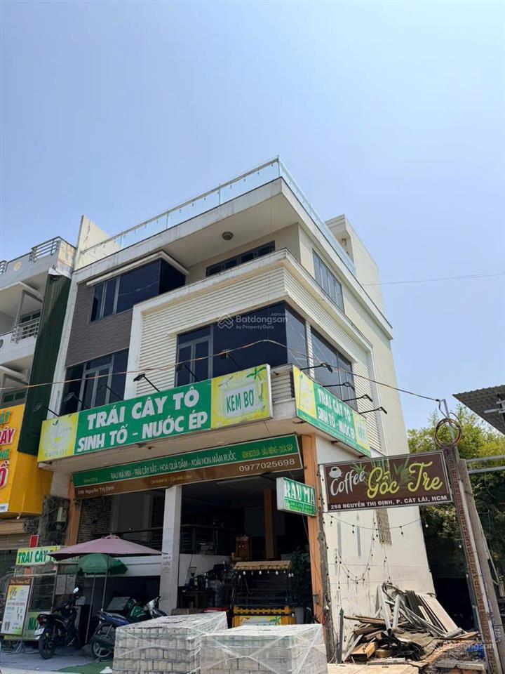 Mặt tiền nguyễn thị định  106m2, hầm + 3 tầng  đang thuê 35tr/th  2027 lên 50tr  28.5 tỷ