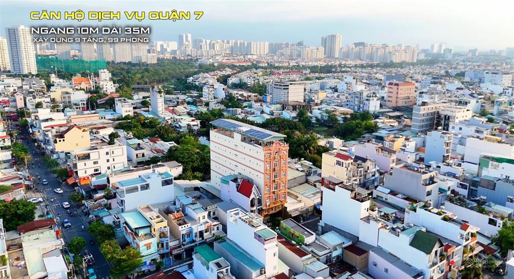 Mặt tiền nguyễn thị thập  bán tòa chdv hầm + 7 tầng  355m2 cn  100 phòng  giá 110 tỷ