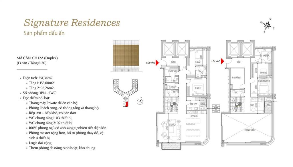 Mở bán dòng signature loại căn duplex view sông hồng the magnolia