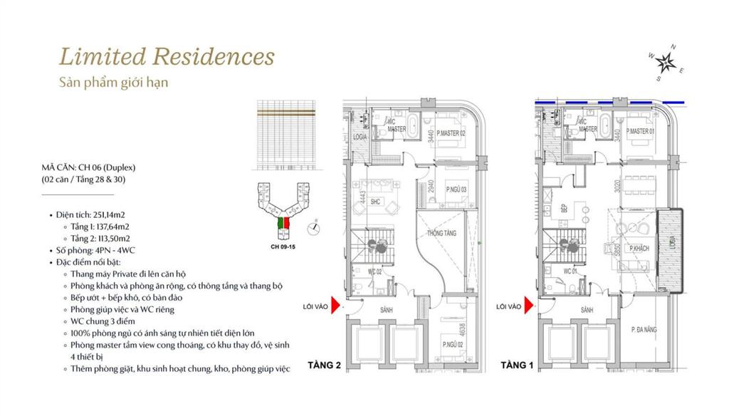 Mở bán dòng signature loại căn duplex view sông hồng the magnolia