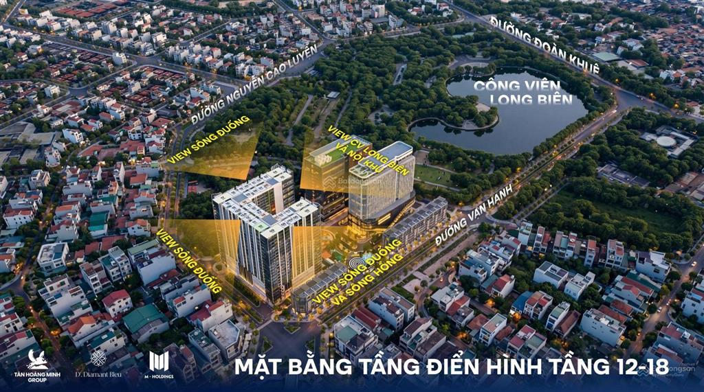Đã có giá chính thức dự án d. diamant bleu việt hưng 74tr/m2